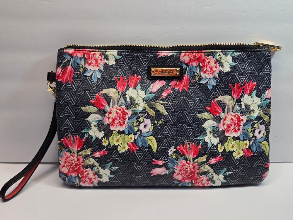 Aldo Concord Floral Clutch Wristlet Handbag